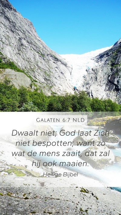 Galaten 6:7 NLD Bible Verse Image