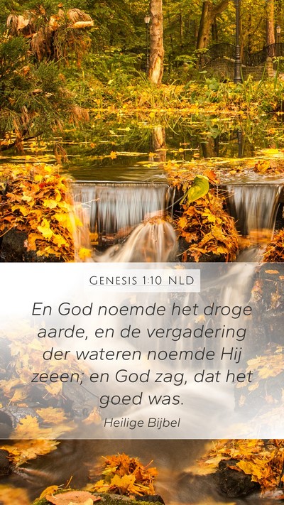 Genesis 1:10 NLD Bible Verse Image