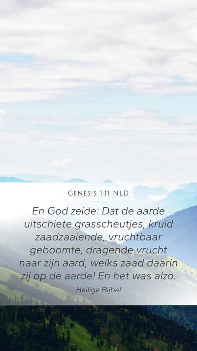 Genesis 1:11 NLD Bible Verse Image
