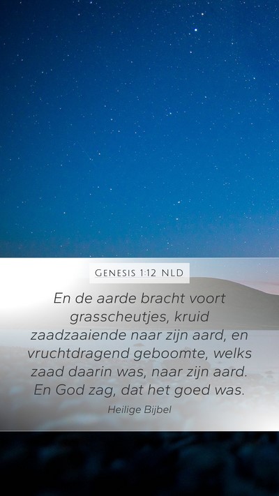 Genesis 1:12 NLD Bible Verse Image