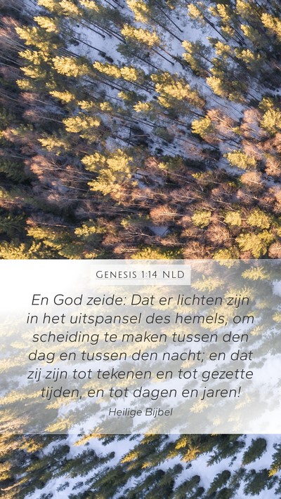 Genesis 1:14 NLD Bible Verse Image