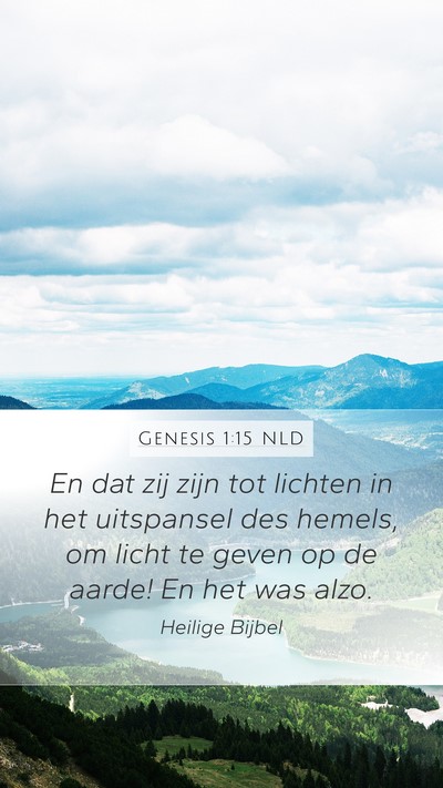 Genesis 1:15 NLD Bible Verse Image