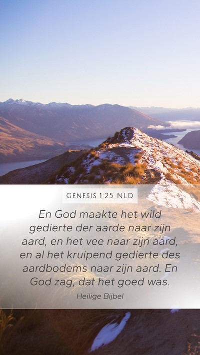 Genesis 1:25 NLD Bible Verse Image