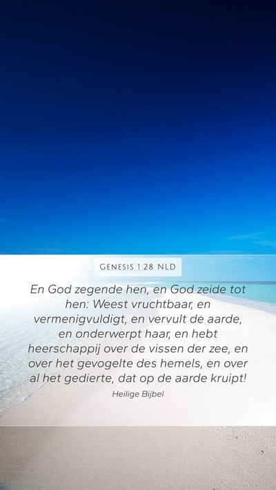 Genesis 1:28 NLD Bible Verse Image