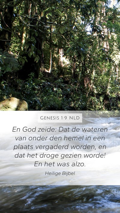Genesis 1:9 NLD Bible Verse Image