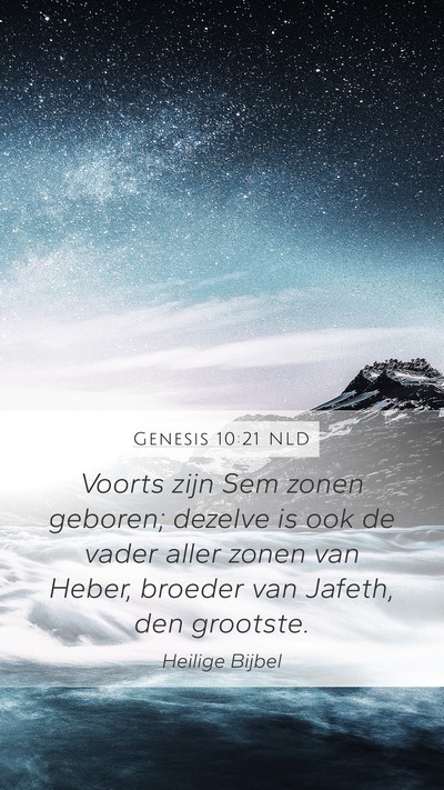 Genesis 10:21 NLD Bible Verse Image