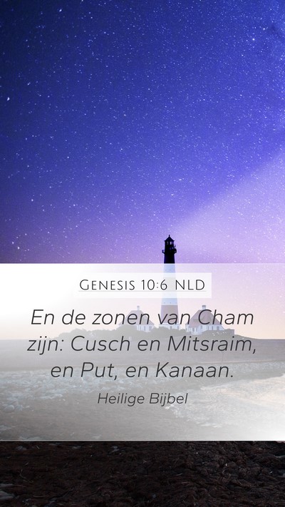 Genesis 10:6 NLD Bible Verse Image