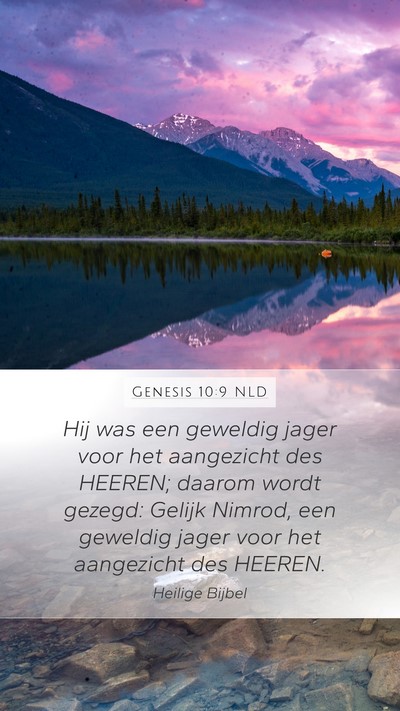 Genesis 10:9 NLD Bible Verse Image