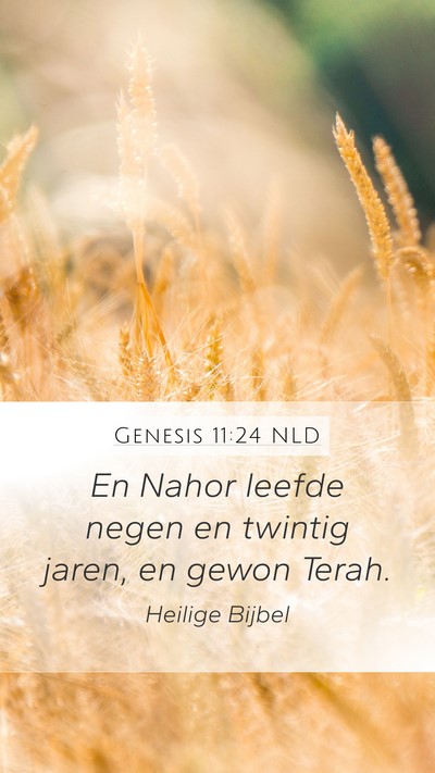 Genesis 11:24 NLD Bible Verse Image