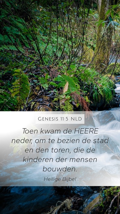 Genesis 11:5 NLD Bible Verse Image