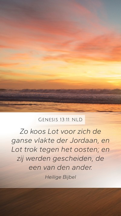 Genesis 13:11 NLD Bible Verse Image