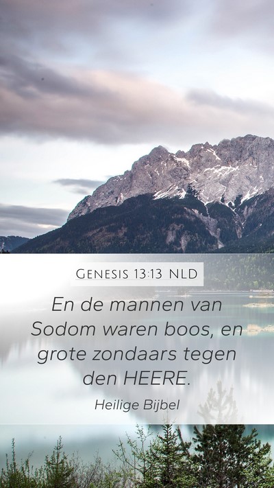 Genesis 13:13 NLD Bible Verse Image