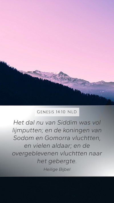 Genesis 14:10 NLD Bible Verse Image