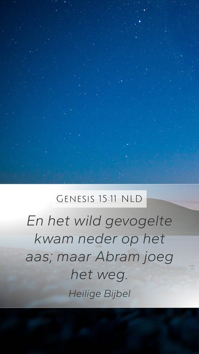 Genesis 15:11 NLD Bible Verse Image