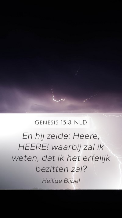 Genesis 15:8 NLD Bible Verse Image