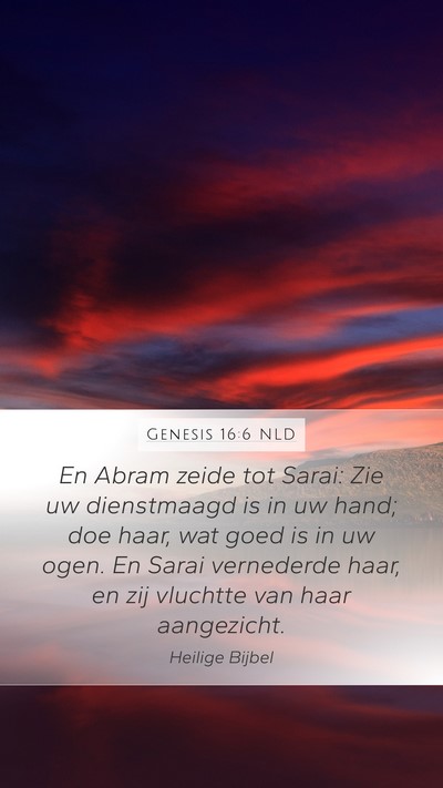 Genesis 16:6 NLD Bible Verse Image