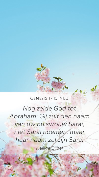 Genesis 17:15 NLD Bible Verse Image