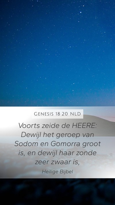 Genesis 18:20 NLD Bible Verse Image