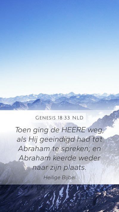 Genesis 18:33 NLD Bible Verse Image