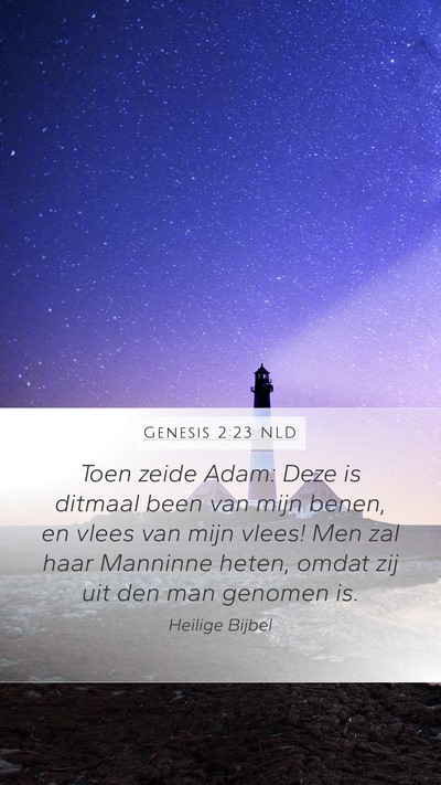 Genesis 2:23 NLD Bible Verse Image
