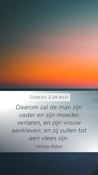 Genesis 2:24 NLD Bible Verse Image