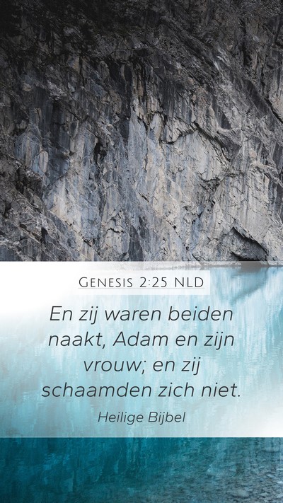 Genesis 2:25 NLD Bible Verse Image