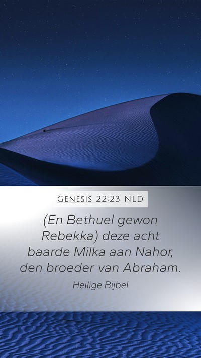 Genesis 22:23 NLD Bible Verse Image