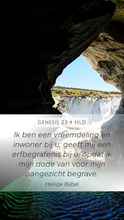 Genesis 23:4 NLD Bible Verse Image