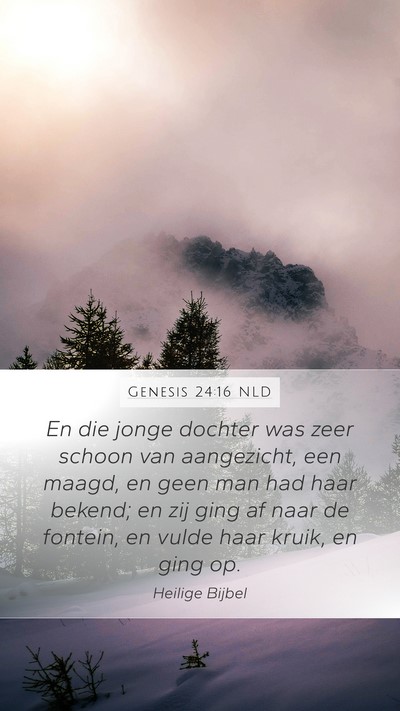 Genesis 24:16 NLD Bible Verse Image