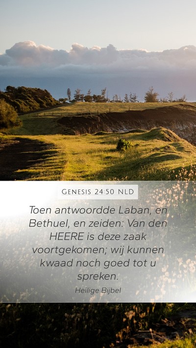 Genesis 24:50 NLD Bible Verse Image