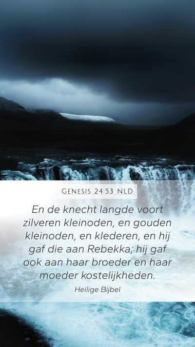Genesis 24:53 NLD Bible Verse Image