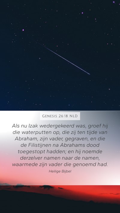 Genesis 26:18 NLD Bible Verse Image