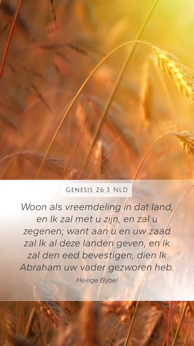 Genesis 26:3 NLD Bible Verse Image