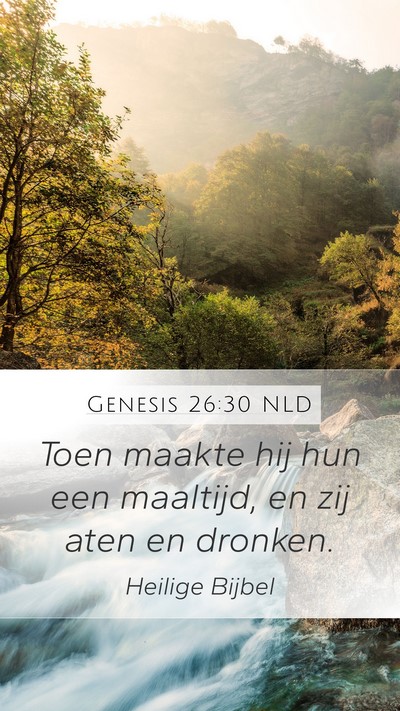 Genesis 26:30 NLD Bible Verse Image