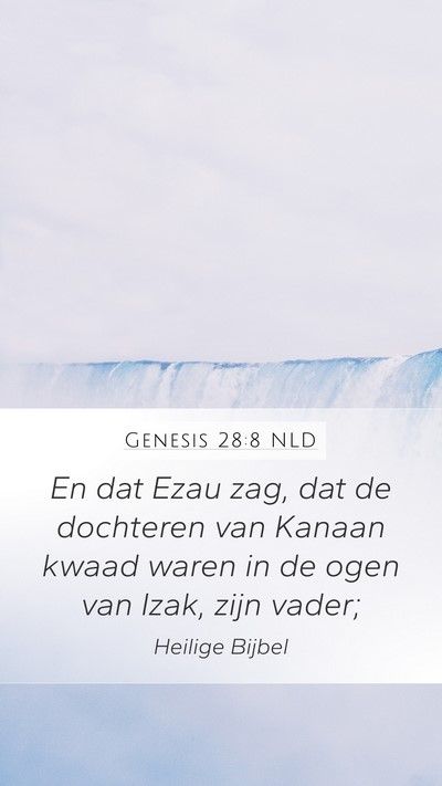 Genesis 28:8 NLD Bible Verse Image
