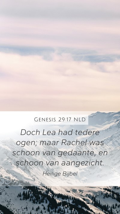 Genesis 29:17 NLD Bible Verse Image