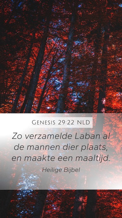 Genesis 29:22 NLD Bible Verse Image
