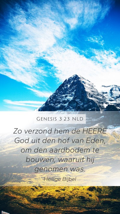 Genesis 3:23 NLD Bible Verse Image