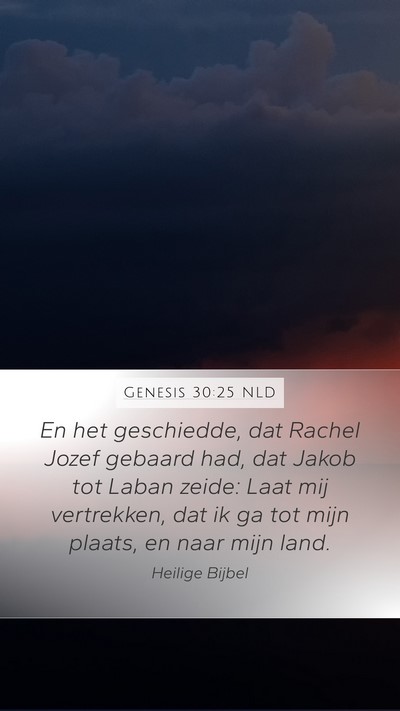 Genesis 30:25 NLD Bible Verse Image