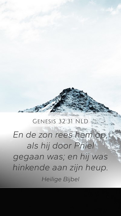 Genesis 32:31 NLD Bible Verse Image