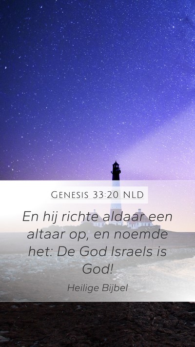 Genesis 33:20 NLD Bible Verse Image