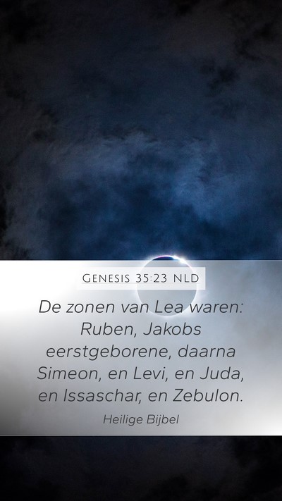 Genesis 35:23 NLD Bible Verse Image