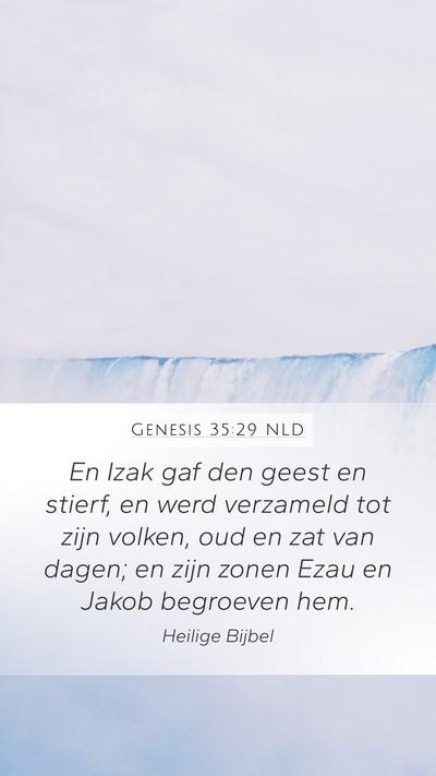 Genesis 35:29 NLD Bible Verse Image