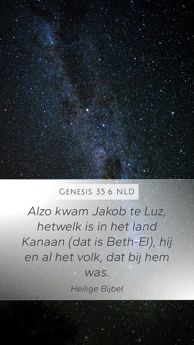Genesis 35:6 NLD Bible Verse Image