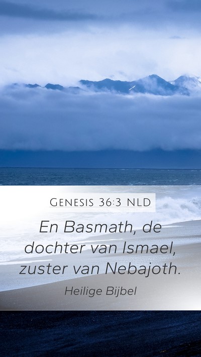 Genesis 36:3 NLD Bible Verse Image