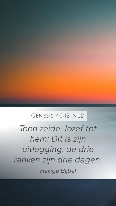 Genesis 40:12 NLD Bible Verse Image