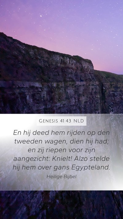 Genesis 41:43 NLD Bible Verse Image