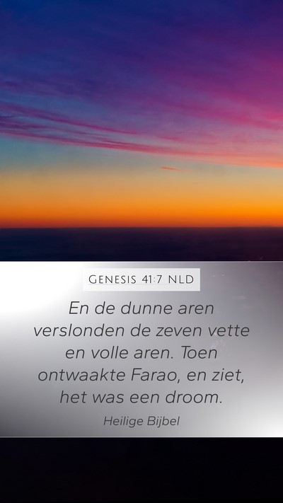 Genesis 41:7 NLD Bible Verse Image