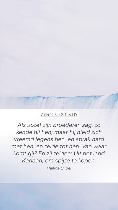 Genesis 42:7 NLD Bible Verse Image