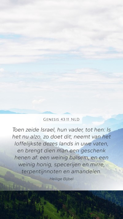 Genesis 43:11 NLD Bible Verse Image